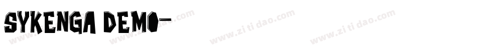 Sykenga Demo字体转换